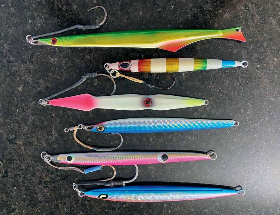 https://boatingnz.co.nz/wp-content/uploads/2023/05/Boating-Magazine-The-Catch-Leaders-for-kingfish-Part-II-Kingfish-jigs-come-in-many-shapes-and-sizes.jpg